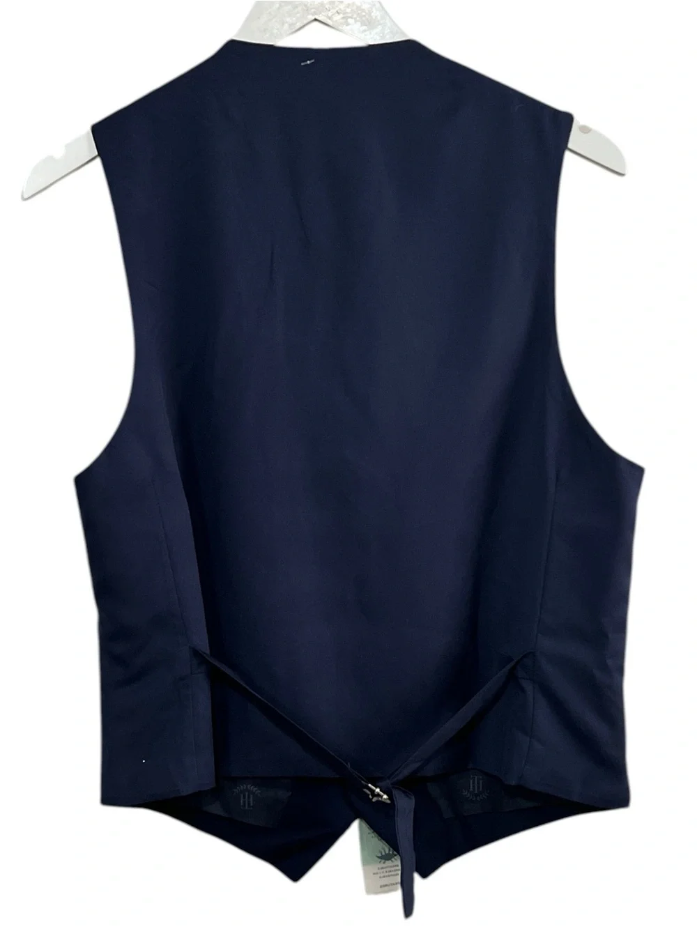 Tommy Hilfiger Men's Wool Blend Suit Vest Waistcoat, Color Navy Blue, Size Small